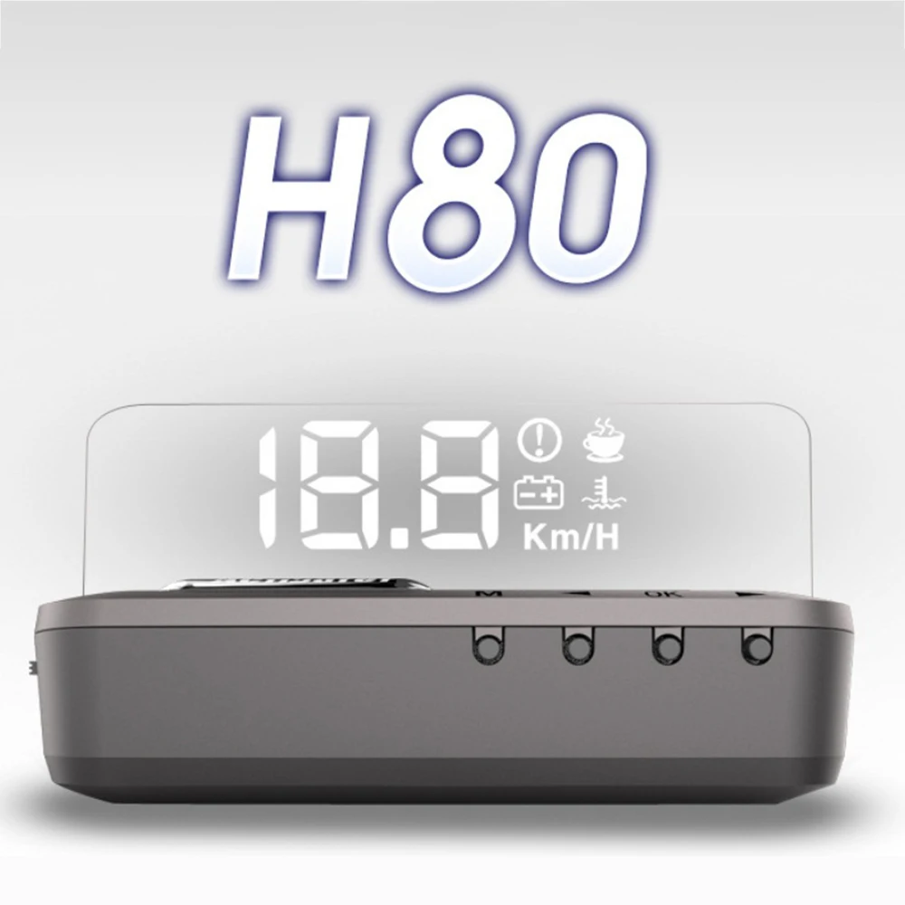 

C-HUD Head Up Display Auto HUD H80 Car Speed Projector Speedometer Car Detector KMH