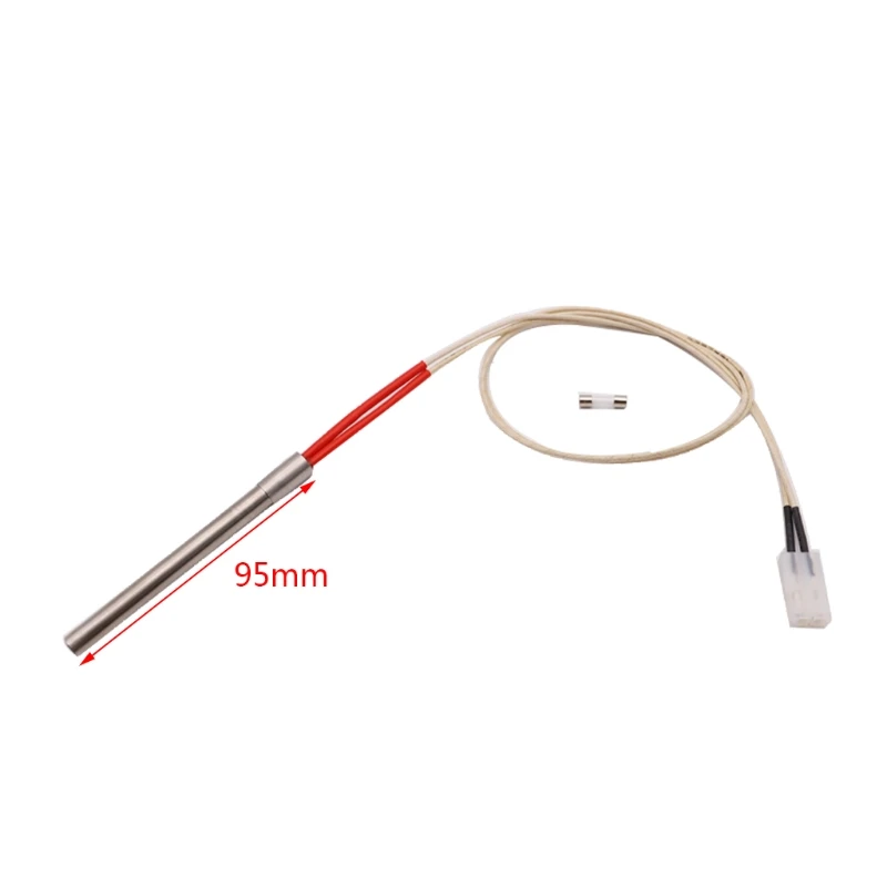 Pellet Stove Igniter Hot Rod Heating Tube Ignitor 10*140/150/170 mm 1.5 Thread For Fireplace Grill Stove 300/350W 220V
