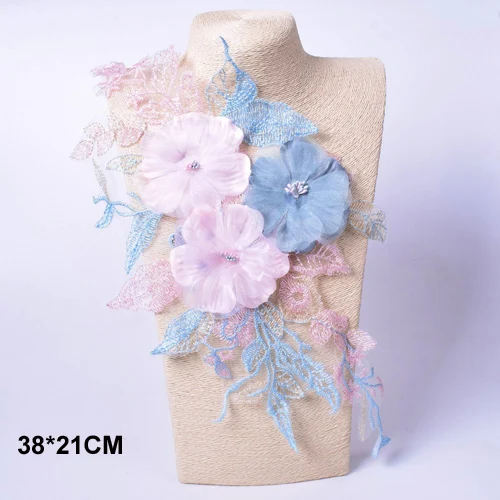 Embroidery Flower Patch Applique For Evening Dress Diy ClothingCostumes Decoration Sew On Accessories Patches Scrapbooking 10