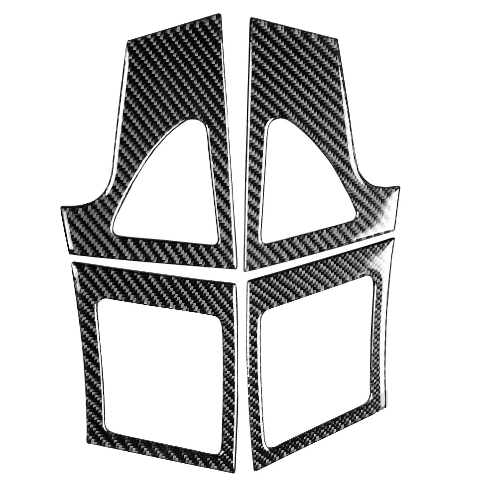 

For Mitsubishi Lancer EVO X MR 2008-2015 Air Conditioner Outlet Grid Frame Carbon Fiber Sticker Air Vent Trim Car Accessories