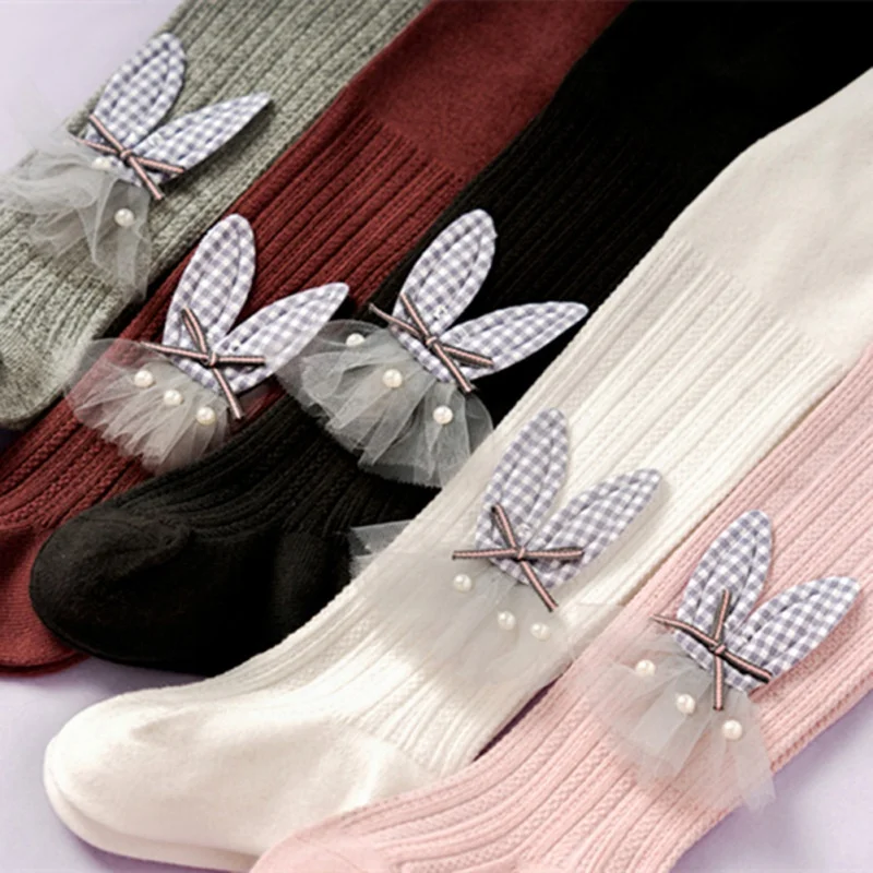 От 0 до 4 лет осенне-зимние колготки для малышей колготки в рубчик для маленьких девочек хлопковые теплые колготки ярких цветов
