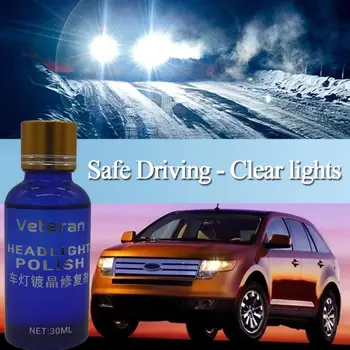 

30ml Car Headlight Maintenance Clean Retreading Agent Spray Oxidation Rearview Coating Headlight Polishing Anti-scratch Liquid