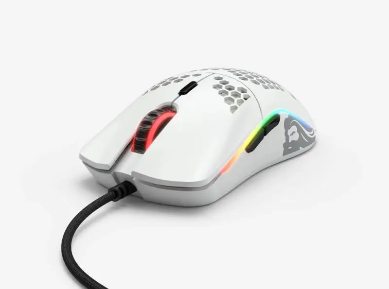 Мышь Glory Gaming Model O White mate (Branco Fosco) GO белый/белый глянцевый Brilhante) GWHITE|Мыши| |