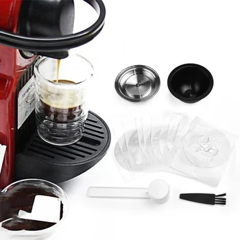 

Refillable Coffee Capsule Set Aluminum foils Replacement Tool Accessories