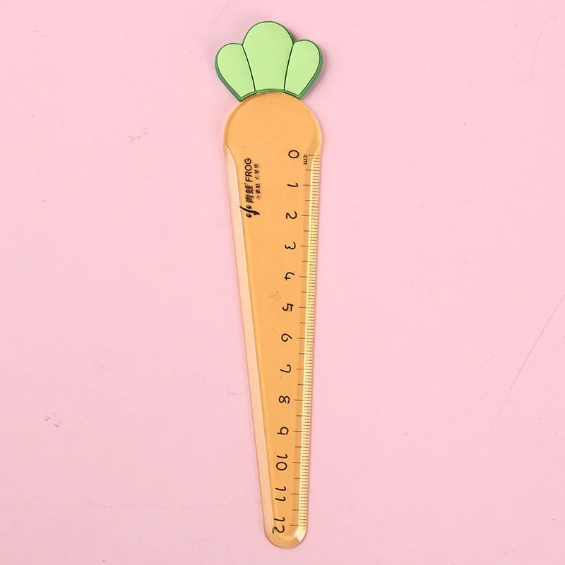 Cute Carrot Star Sword Kawaii Stationery Plastic Ruler 1 Piece Drawing Gift Office School