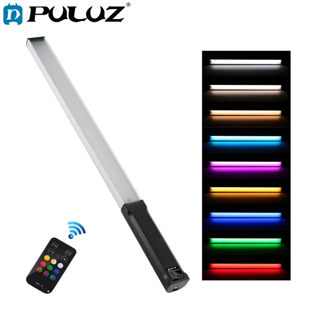 PULUZ RGB Цвет Фул Phototgraphy фото светодиодный Stick Регулируемый Температура ручной