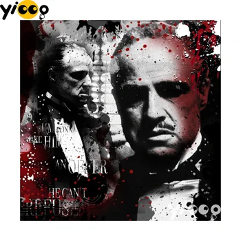 

5D diamond painting Cross stitch full drill square DIY Diamond embroidery Mafia Godfather Diamond Mosaic Decoration CX0117