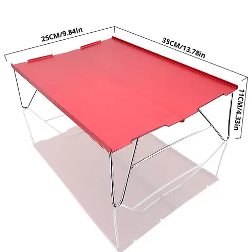 Открытый складной стол прочная алюминиевая пластина портативный стол легкий мини мебель для барбекю кемпинга пикника пешего туризма - Цвет: 01