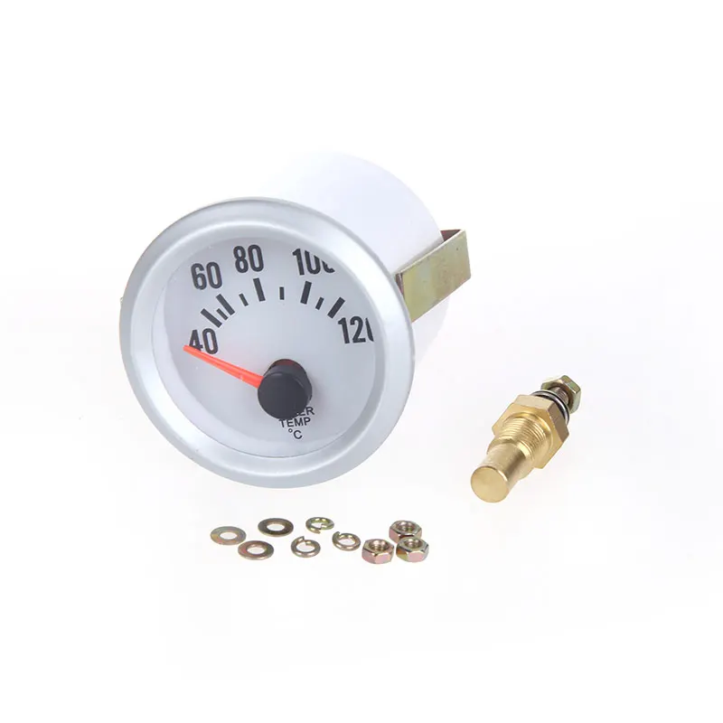 

KKmoon Water Temperature Meter Gauge with Sensor for Auto Car 2" 52mm 40~120Celsius Degree Blue LED Light