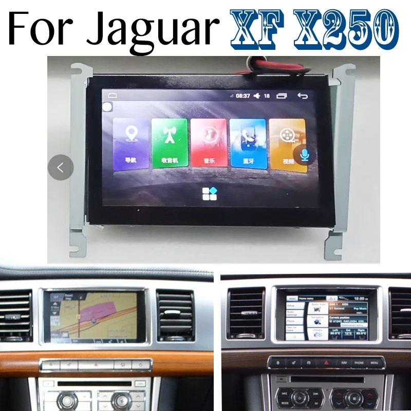 For Jaguar XF X250 250 2007~2015 Car Multimedia Android Screen NAVI GPS Audio Accessories CarPlay Vehicle Radio Navigation