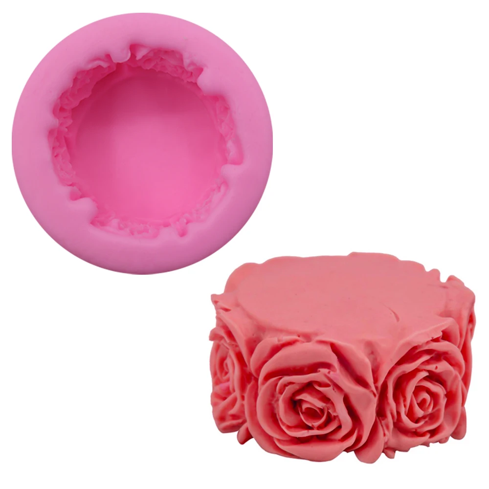 

Silicone Mold 3D Rose Flowers Shape Craft Art Silicone Soap Mold Craft Molds DIY Handmade Soap Molds Soap Making