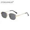 New Retro Small Box Sunglasses Gradient Color Metal Men and Women Eyeglasses Classic All-match Glasses ► Photo 1/6