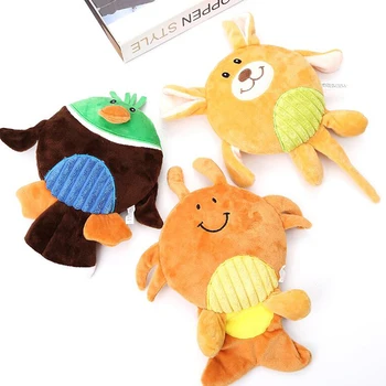 

Pet Dog Cat Plush Dog Toys Pet Puppy Chew Squeaker Squeaky Plush Bear Bird & Crab Toys