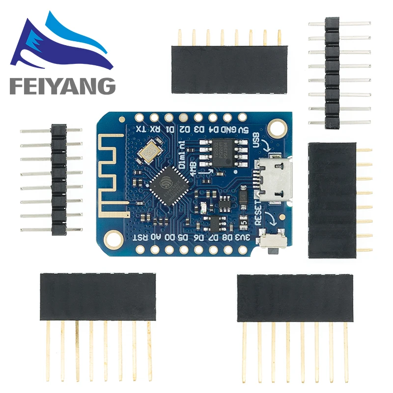 10 шт. Wemos D1 Mini V3.0.0 WIFI Интернет вещей макетная плата на основе ESP8266 CH340 CH340G 4 Мб для