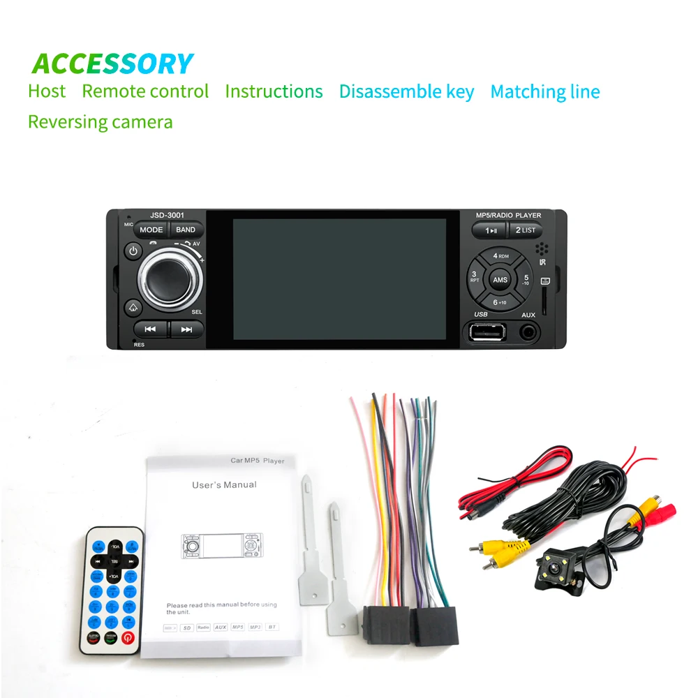 Автомагнитола LTBFM стерео система с сенсорным экраном 4 1 дюйма Bluetooth камерой