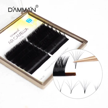 

Damman 0.05mm B/C Curl Mink Eyelash Extension Cilia Thin Soft Material Volume Easy Fan Lash Individual Eyelashes 12 Rows Cilios