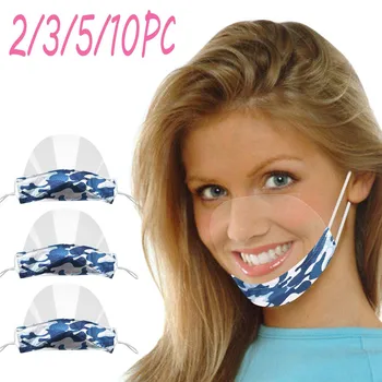 

Adult Lip Language Visual Transparent Printed PVC Face Mask