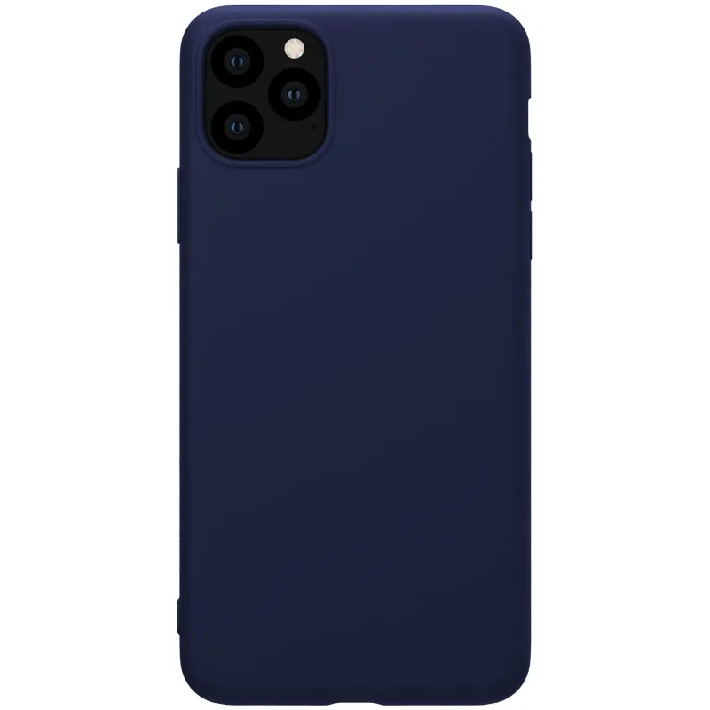 10 шт./лот Nillkin резиновый на резьбе защитный чехол для iPhone 11 pro max прорезиненный ТПУ чехол - Цвет: Синий