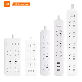 

Original Xiaomi Smart Socket Plug Household Extension Cable Power Board 3/4/5/6 Hole USB Fast Charging Xiaomi Power Socket