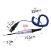 Car Test Pen Plastic 6-12-24V Car Auto Electrical Test Pen Light Lamp Circuit Tester Detector Probe Meter 50LB 6