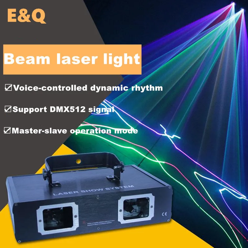 

Hot sale double head full color scanning laser light 2 head laser double hole DJ disco party dance stage lighting