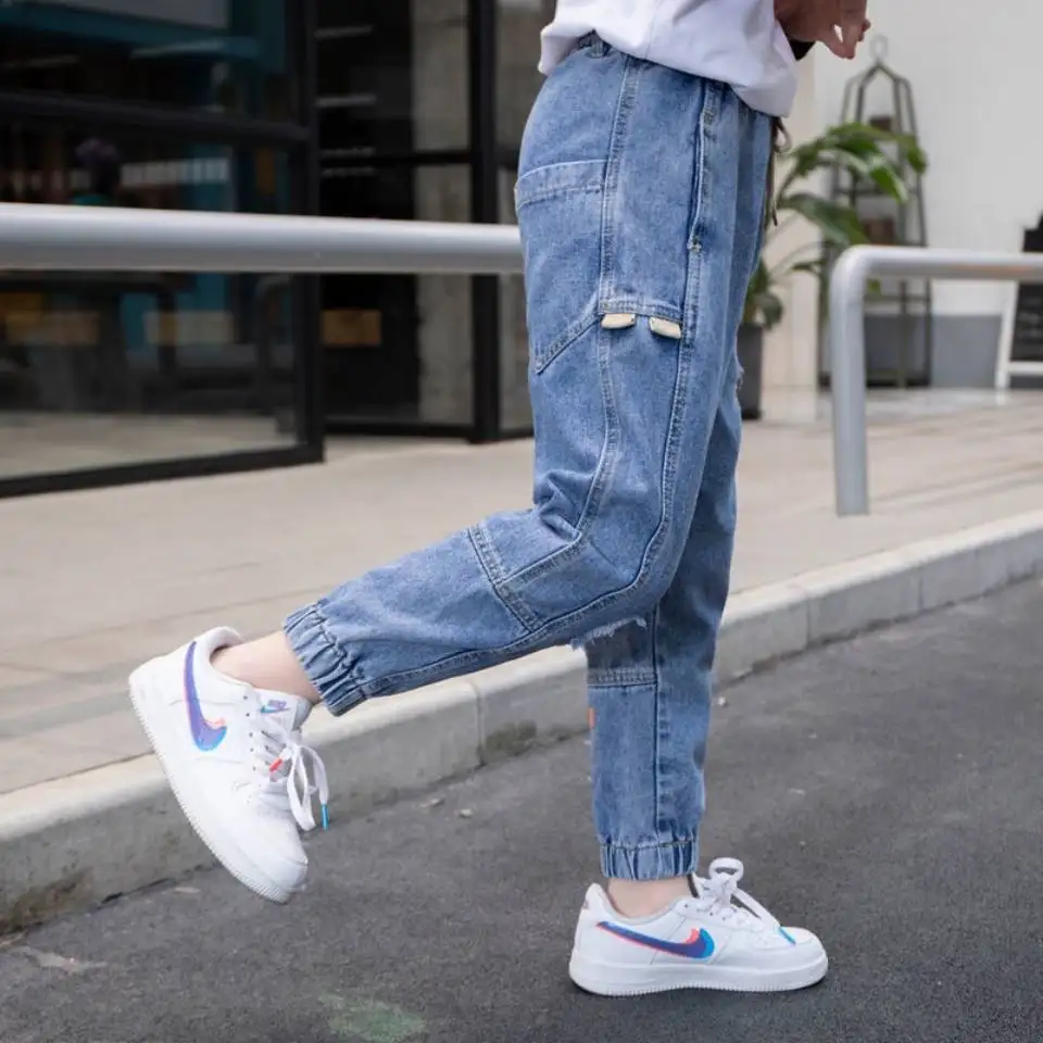 2023 New Boys Jeans Children's Wear Spring Autumn Fashion Denim Pants for  Boys 6 8 10 12 14 Years Casual Trousers Kids Clothes - AliExpress