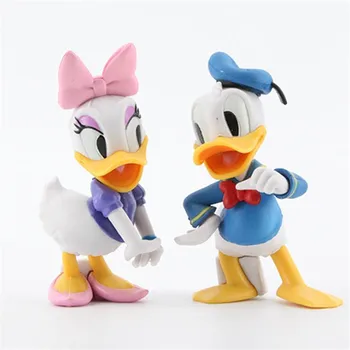 

2PCS Disney Donald Daisy Duck Figure Anime Action Figurine Don Duck Figma PVC Model Kids Baby Xmas Gift Toys Doll Cute Brinquedo