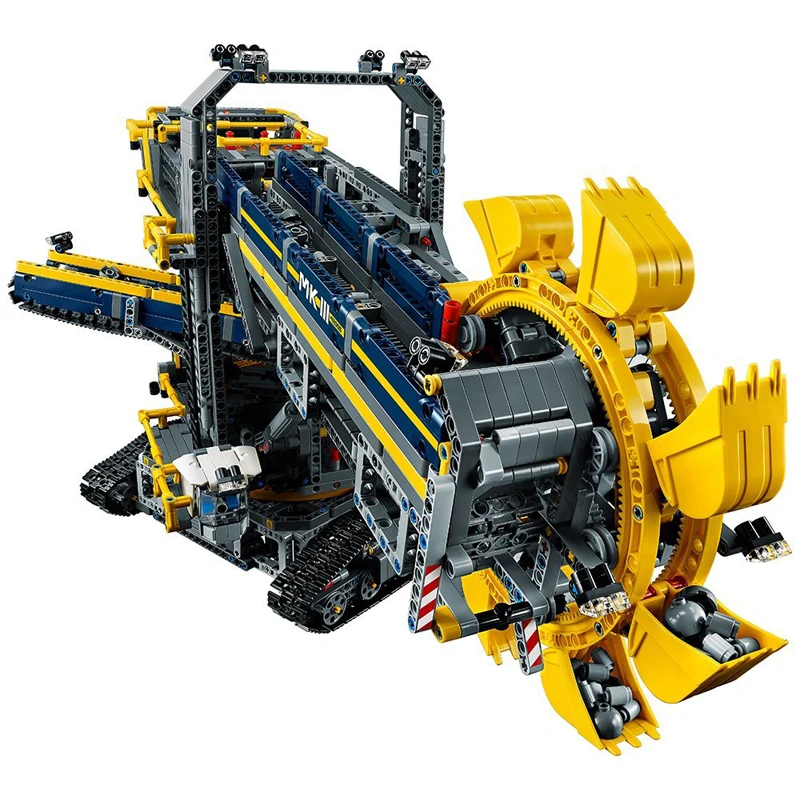 DHL 20015 Technic Машинки Игрушки 42055 ковшовый колесный экскаватор набор строительных блоков Кирпичи Развивающие детские рождественские игрушки, подарки