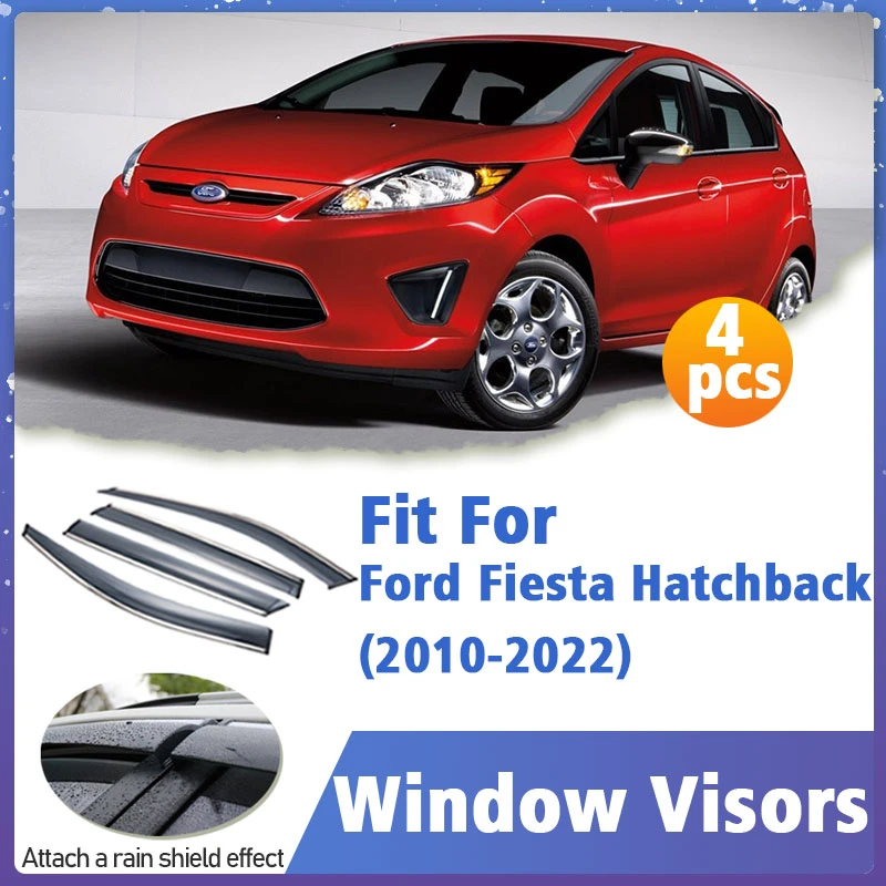 Window Visor Guard For Ford Fiesta Hatchback 2010-2022 Cover Trim Awnings  Shelters Protection Sun Rain Deflector Accessories - Awnings & Shelters -  AliExpress