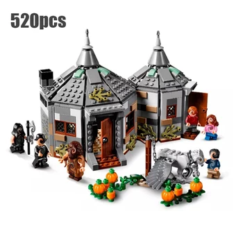 

520Pcs Hagrid Hut Buckbeak Rescue Magic Hogwarts Movie Lepining Harri Toys 75947 Building Blocks Figures Toy Christmas Gift