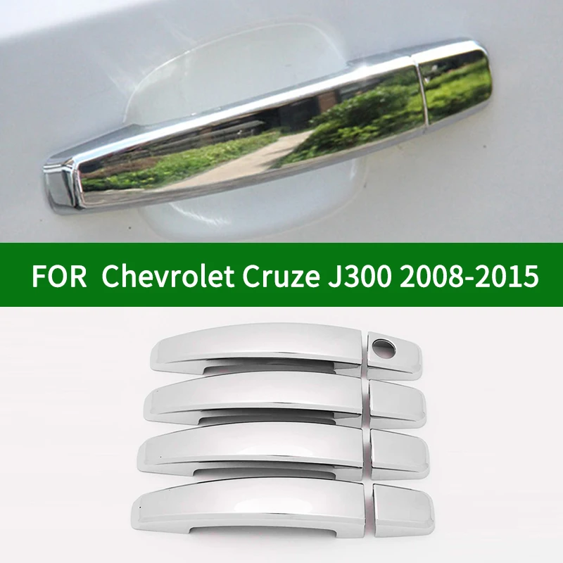 

For Chevrolet Cruze Holden Daewoo Lacetti Premiere J300 2008-2015 chrome silver car side door handle cover trim 2009 2013 2012