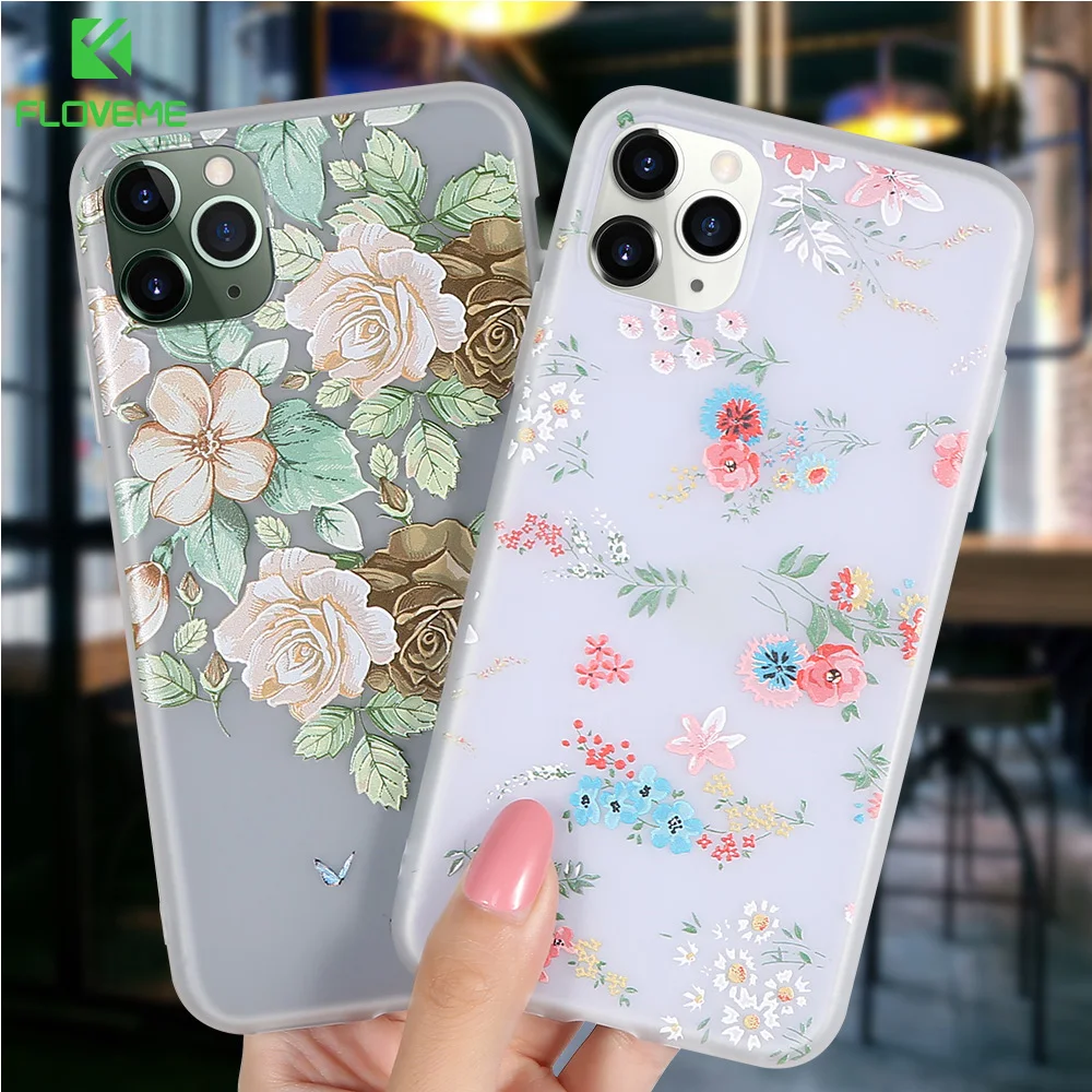 FLOVEME Soft Silicone Case For iPhone 11 Cover 7 8 6 6s Plus Shockproof Coque X XR XS Max Pro Funda |