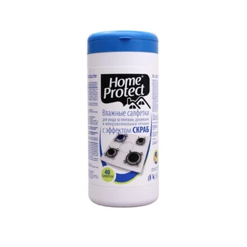 

Wet wipes Home Protect, for the care of cookers and microwave ovens, 40 pcs