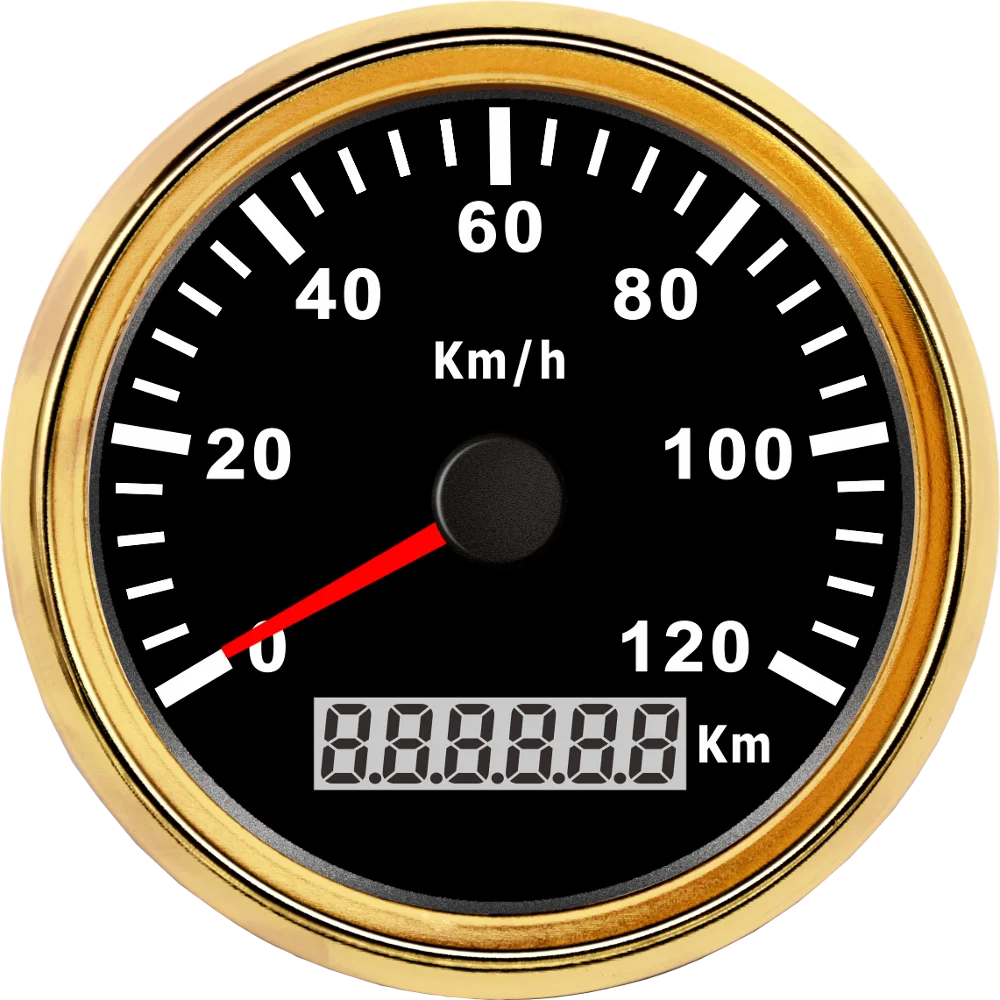 В ковбойском стиле; сезон весна SJ серии DN85mm gps спидометр 120 км/ч для автомобилей Грузовик лодочный мотор авто с красным Подсветка 12V 24V с gps антенна