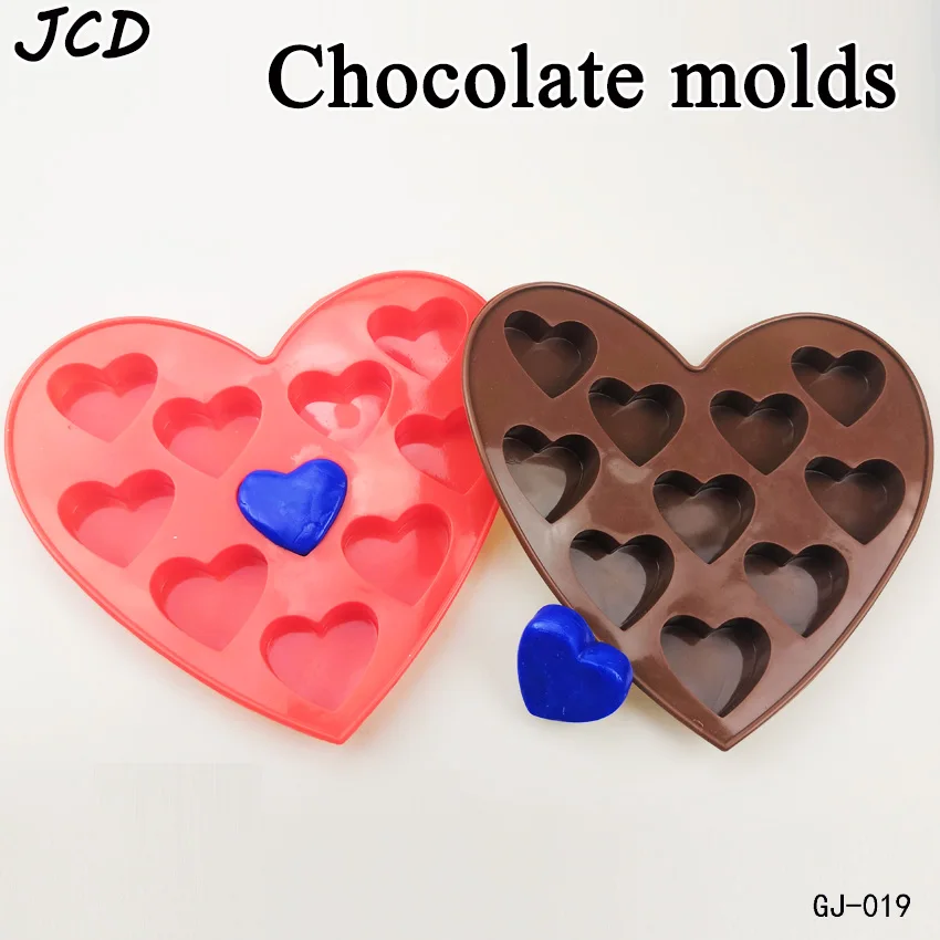 

JCD 1pcs/lot New Love Heart Shaped Silicone Molds Fondant Cake Chocolate Mold C524