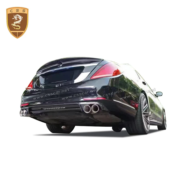 Для 2014 2019 Mercedes w222 s class s300 s63 s65 диффузор из углеродного волокна губа на задний