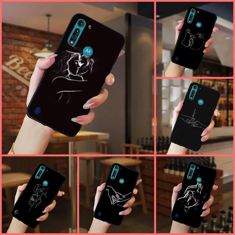

Line art couple love kiss Phone Case For Xiaomi Redmi 7 9t a3Pro 9se k20 mi8 max3 lite 9 note 8 9s 10 pro