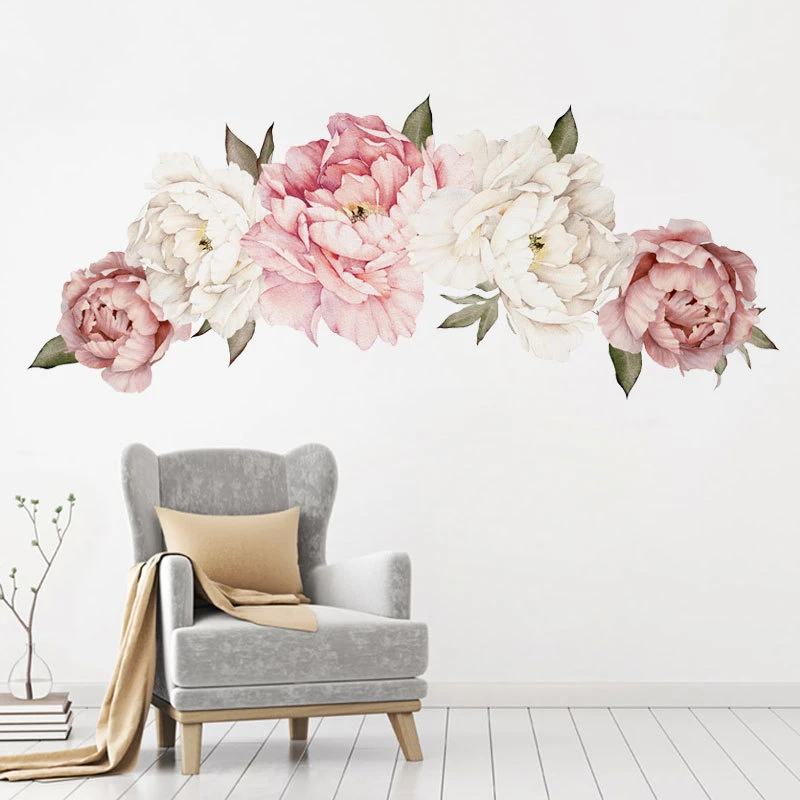 Peony Flower Vinyl Wall Stickers Wall Art Wall Decals Wall Graphics Furniture
