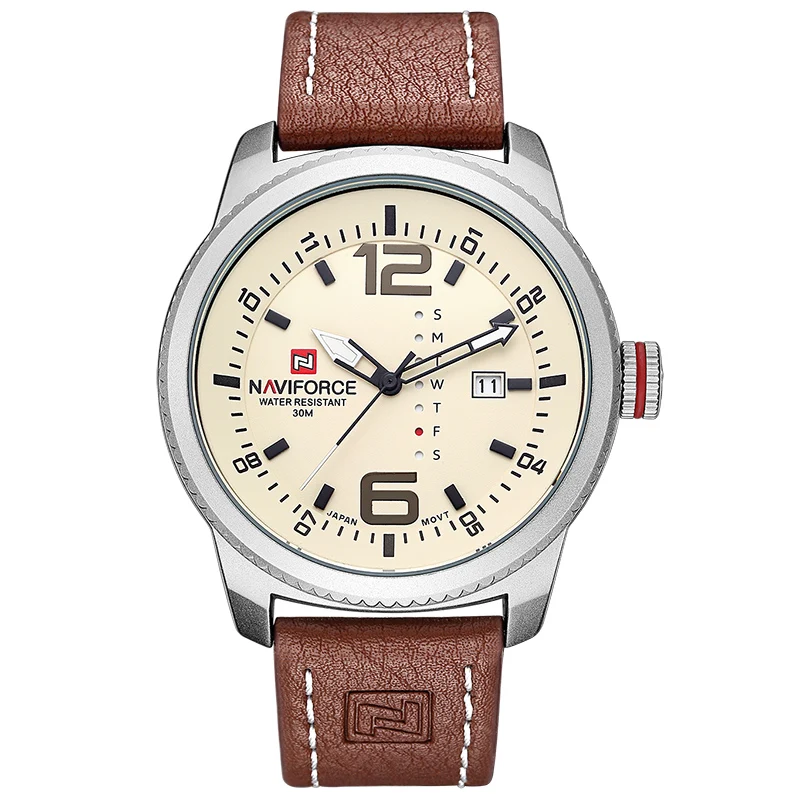 Preise 2019 NEUE Luxus Marke NAVIFORCE Männer Sport Uhren herren Quarz Uhr Mann Armee Military Leder Armbanduhr Relogio Masculino