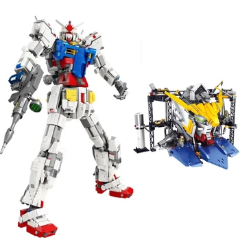 

lepines super robot war mecha Classic model 18K-RX78-2 1:60 3500Pcs Fixed bracket building block bricks Christmas toys