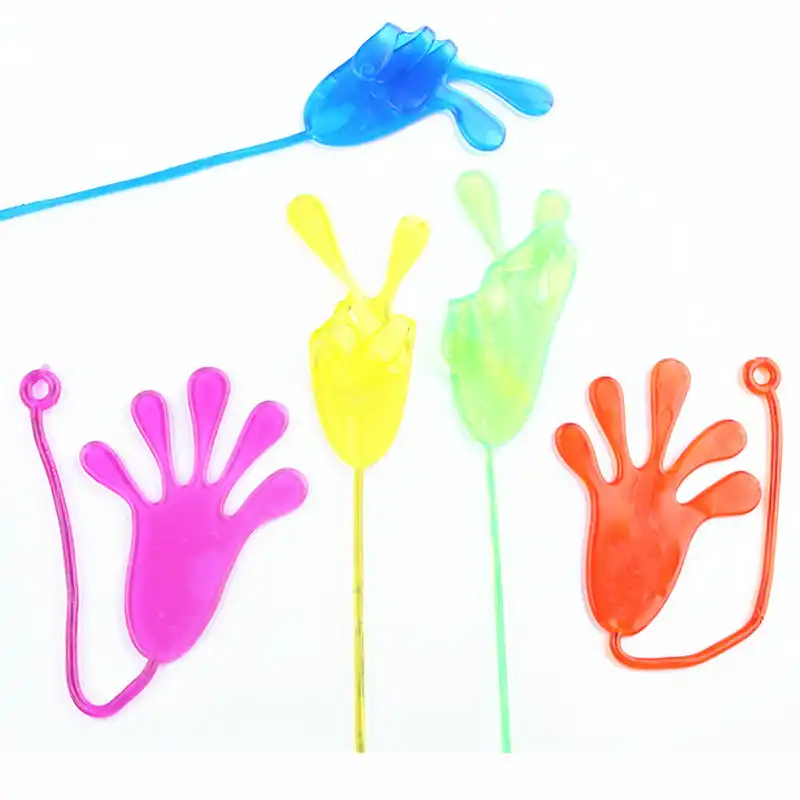 glitter sticky hands