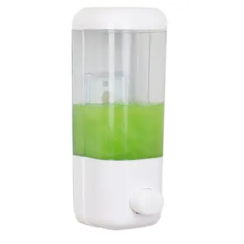 

Suction cup wall-mounted 500ML single-head soap dispenser ABS Manual press type Hotel The mall Restaurant School Club