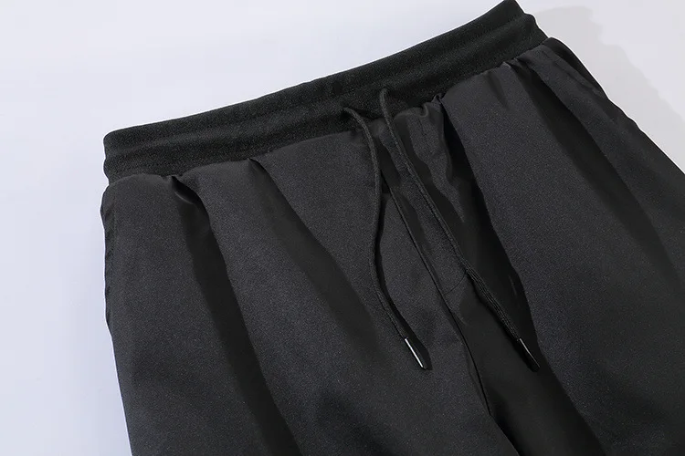 Г. Хип-хоп мужские шаровары с несколькими карманами и эластичной резинкой на талии, уличная одежда для мужчин, повседневные штаны в стиле панк мужские штаны для бега, для танцев, черные штаны