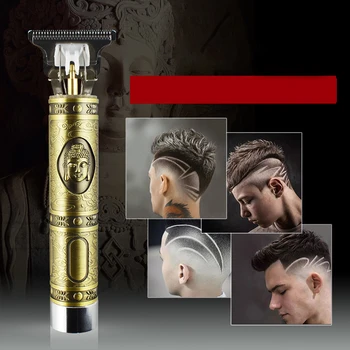 

Close-cutting Digital Hair Trimmer Rechargeable Electric Hair Clipper barbershop Cordless 0mm t-blade baldheaded outliner men