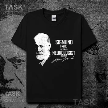 

Austrian Psychologist Sigmund Freud Portrait Print T-Shirt Summer Cotton O-Neck Short Sleeve Unisex T Shirt New Size S-3XL
