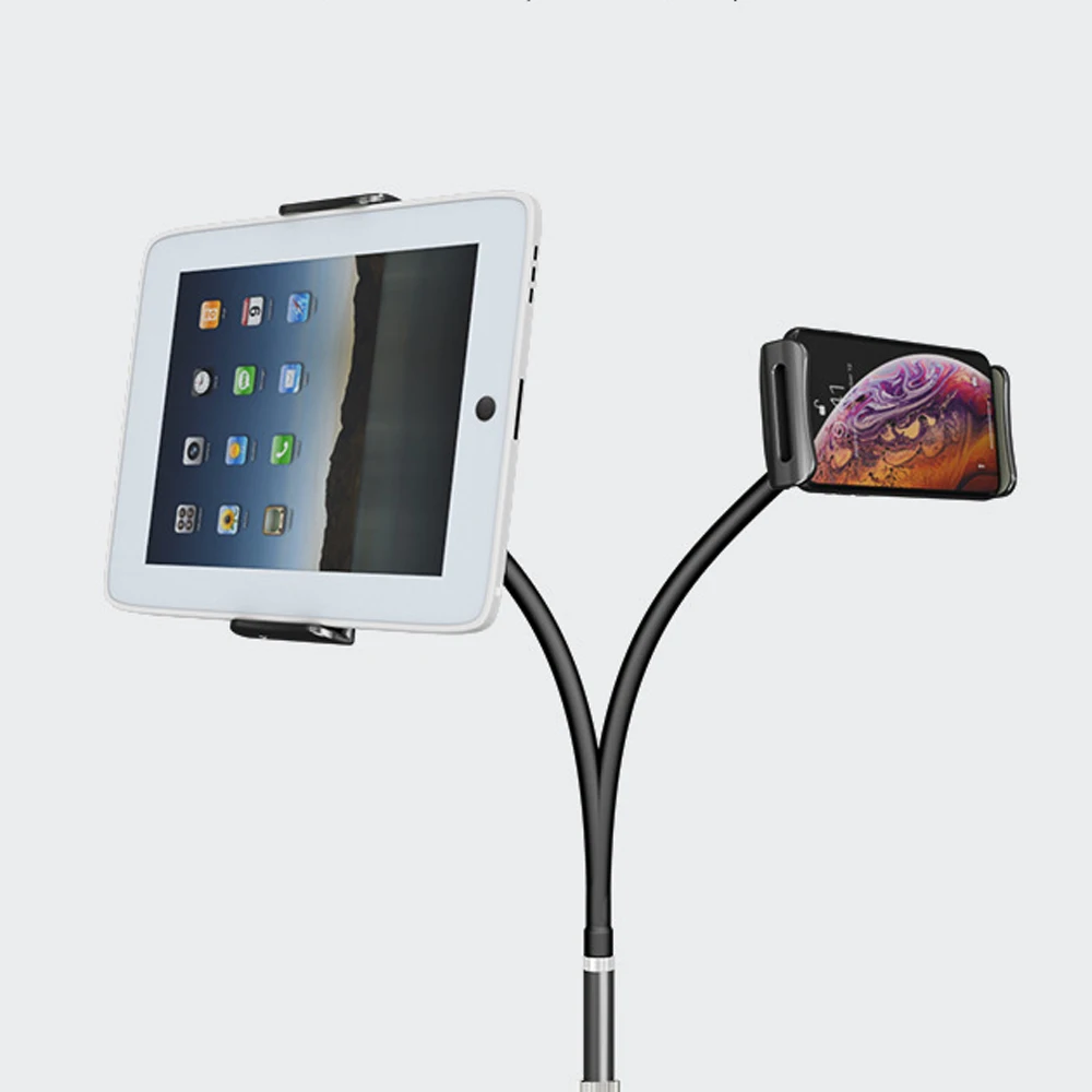 ZUYEE Gooseneck Tablet Mount Holder For Bed 4-10.5" Devices IPad Clamp Stand Kindle Holder Flexible 30 Inch Arm Clip For IPhone IPad Air Mini Galaxy Tabs Kindle Fire Switch Cell Phone