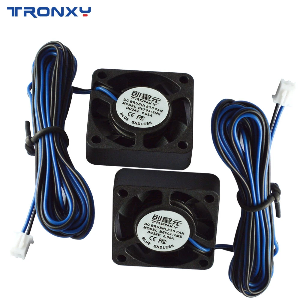 

5PCS Tronxy 24V Extruder Cooling Fans 3D Printer Parts DC 24V Print Head Fan 40X40X10mm 3D Ducker 3d Printer accessories
