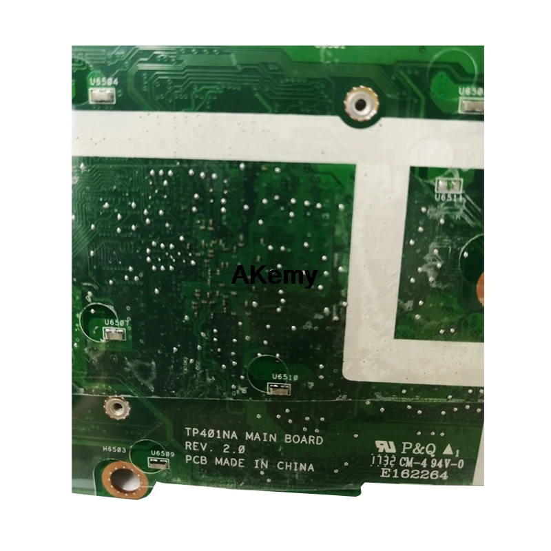 with N5000 4G-RAM 128G-SSD  Laptop  Motherboard For Asus Vivobook Flip TP401NA TP401N TP401MA TP401M Mainboard 100% Test good