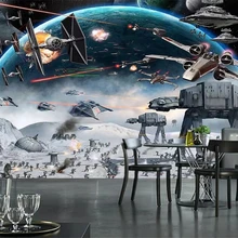 Beibehang пользовательские 3d обои стерео обои шокирующие космические Звездные войны ktv интернет тема кафе фон 3d обои