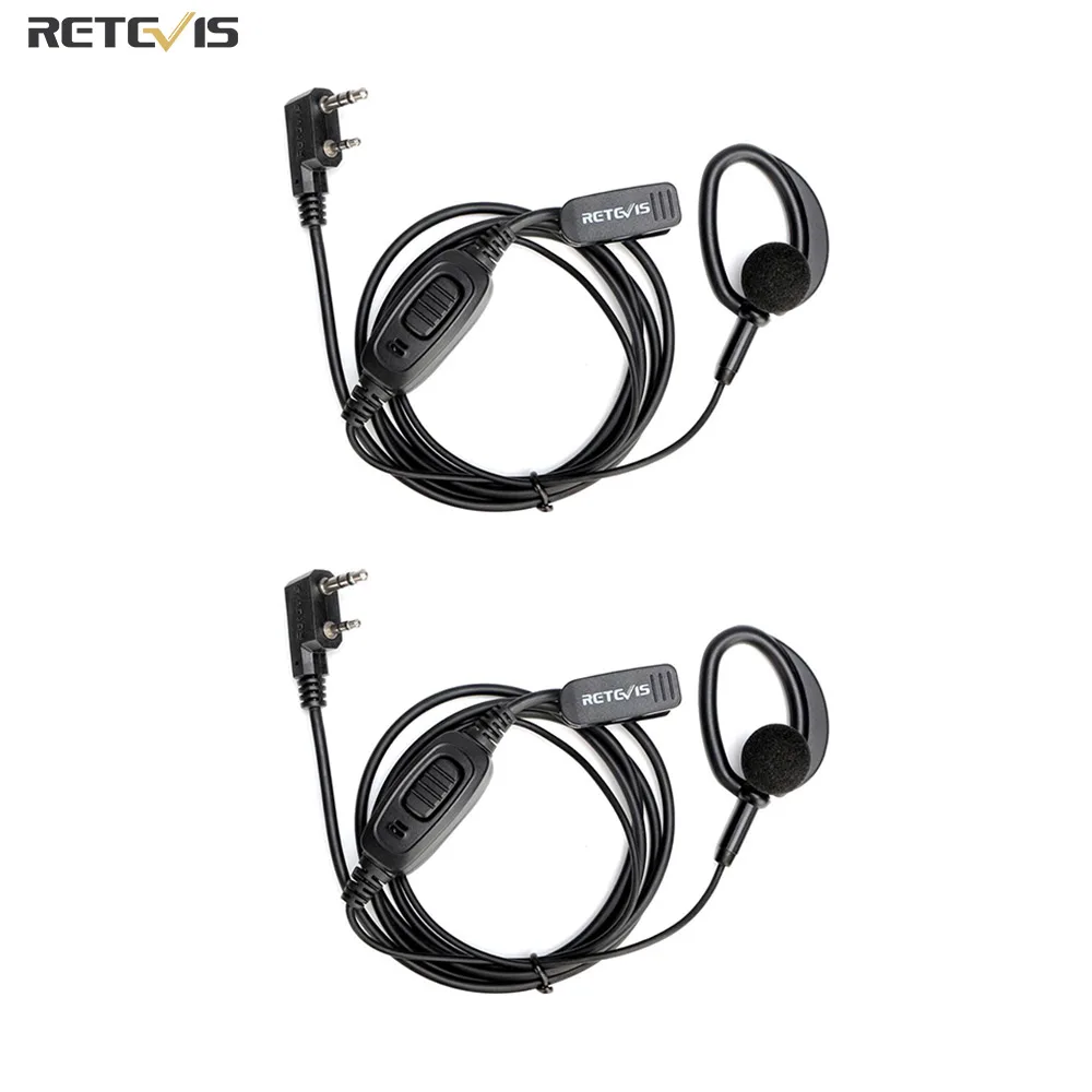 Retevis EEK008 2Pin K plug Earhook Earpiece Walkie Talkie Earphone for Retevis RT68 RT668 H777 Baofeng UV-5R 888S UV-82 etc.